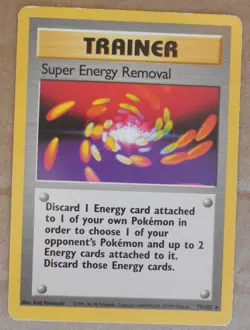 Super Energy Removal 79/102 Rare Non-Holo Base Set Pokemon Trainer LP/MP - Image 1