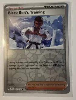 Black Belt’s Training #145/159 Reverse Holo Journey Together Pokemon TCG Card(M) - Image 1