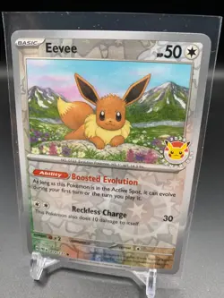 Eevee - (Pokemon Day 2025) (Reverse Cosmos Holo) 074/131 Holofoil NM A - Image 1