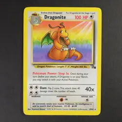 Dragonite 19/62 Fossil Pokemon TCG VG Condition Non Holo - Image 1