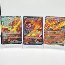 Pokemon Team Rocket's Moltres ALL 3 UPC Stamped PROMOS 229/182 208/182 031/182 - Image 1