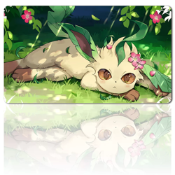 789985 - Board Game Pokemon Leafeon Playmat Games Mousepad Play Mat of TCG - Image 1