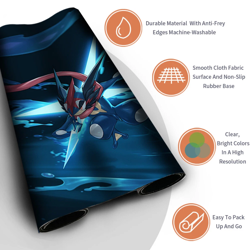 Greninja - Board Game Pokemon Playmat Games Mousepad Play Mat of TCG 114656 - Image 3