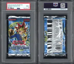 Yu-Gi-Oh! Legend of Blue Eyes White Dragon Unlimited Booster Pack PSA 9 (1 of 6) - Image 3