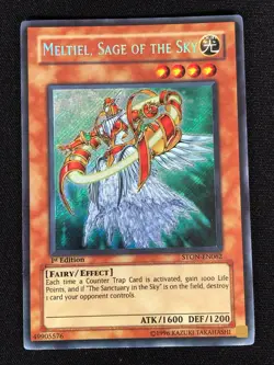 Yugioh Meltiel, Sage of The Sky STON-EN062 1st Secret (NM) - Image 1
