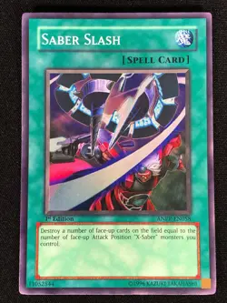 Yugioh Saber Slash ANPR-EN058 1st Super (NM) - Image 1