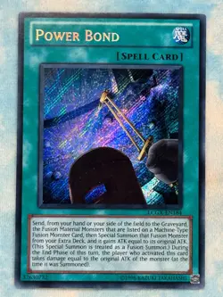 YUGIOH POWER BOND SECRET RARE NM LCGX-EN184 - Image 1