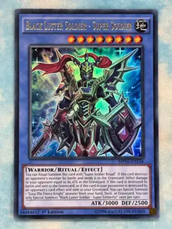YUGIOH BLACK LUSTER SOLDIER - SUPER SOLDIER ULTRA RARE 1ST NM MP16-EN136 - Image 1