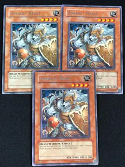 YUGIOH ASSAULT BEAST CRMS-EN024 RARE X3 (NM) - Image 1