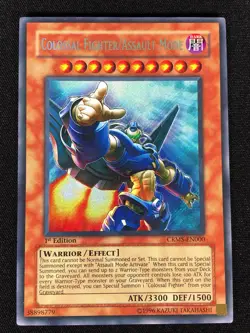 Yugioh Colossal Fighter/ Assault Mode CRMS-EN000 1st Secret (NM) - Image 1