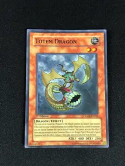 YUGIOH TOTEM DRAGON CRMS-EN085 1ST SUPER PLAY/EDGEWARE - Image 1