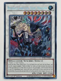 Yu Gi Oh - BPRO-EN041 Ecclesia and the Dark Dragon - Secret Rare - Image 1