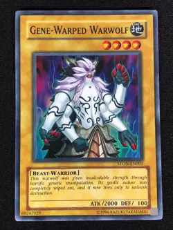 Yugioh Gene-Warper Warwolf STON-EN001 Super (LP) - Image 1