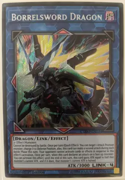 YuGiOh Borrelsword Dragon Secret Rare 1st Edition CYHO-EN034 - Image 1