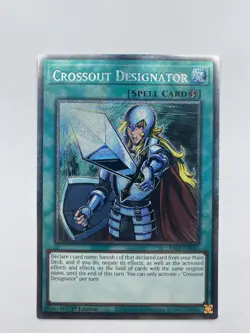 RA02-EN063 "Crossout Designator" Platinum Secret Rare YuGiOh! NEW - Image 1
