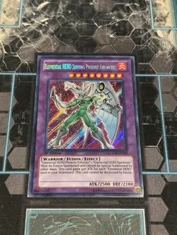 Yugioh TCG Elemental Hero Shining Phoenix Enforcer LCGX-EN139 1st Ed Secret NM - Image 1