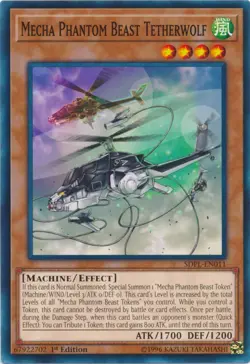 Mecha Phantom Beast Tetherwolf - SDPL-EN011 - Common - 1st Edition NM Yugioh Str - Image 1