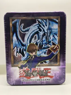 YUGIOH 2002 Kaiba Blue-Eyes White Dragon RARE NEVER OPENED Collector's Tin - Image 1