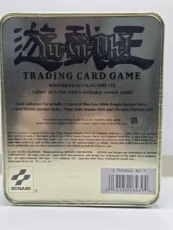 YUGIOH 2002 Kaiba Blue-Eyes White Dragon RARE NEVER OPENED Collector's Tin - Image 3