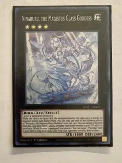 YUGIOH Ninaruru, the Magistus Glass Goddess GEIM-EN007 Super Rare - Image 1