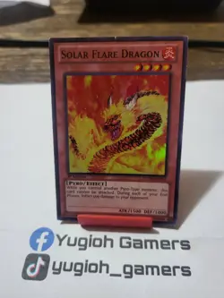Yu-Gi-Oh Solar Flare Dragon LCYW 1st Edition Super Rare Heavy Played - Image 1