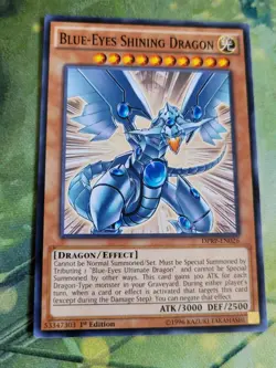 DPRP-EN026 Blue-Eyes Shining Dragon Common 1st Edition NM Yugioh Card - Image 1