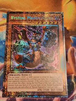 1st ed Bystial Magnamhut MP25-EN043 Starlight Rare Yugioh Card Light Play - Image 1