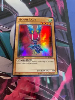 YUGIOH - HARPIE LADY - SUPER RARE - LCJW - 1ST ED - LP - Image 1