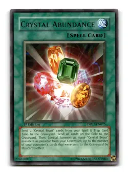 Crystal Abundance - DP07-EN015 1st Edition Rare - YuGiOh-LP - Image 1