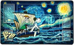 One Piece Playmat Gogh-ing Merry One Piece TCG Playmat With Zones Stitched Edges - Image 3