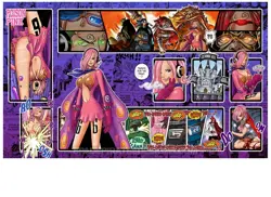 One Piece Vinsmoke Reiju (Purple/Blue) Playmat Gaming Desk Mat Playmat Mousepad - Image 1