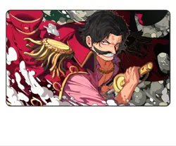 One Piece Gold D. Roger TCG CCG Gaming Desk Mat Playmat Mousepad - Image 1