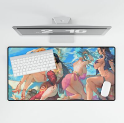 nami, boa, vivi, robin ワンヒース One Piece CCG TCG Playmat Desk Mat Gaming Mouse Pad - Image 2