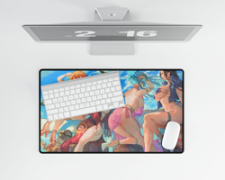 nami, boa, vivi, robin ワンヒース One Piece CCG TCG Playmat Desk Mat Gaming Mouse Pad - Image 3