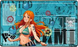 OP One Piece Playmat Nami TCG Playmat Custom Mat | Stitched Edges | Mousepad - Image 1