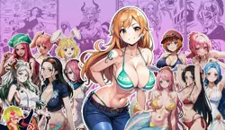 One piece - Nami Robin Hancock Perona Vivi Yamato Bonney Rebecca Reiju Playmat - Image 1