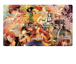 One Piece #4 Playmat With Zones OPCG TCG CCG Trading Card Game Play Mat Deskmat - Image 1