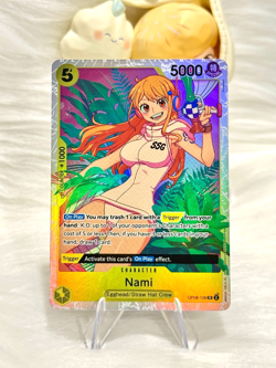 One Piece TCG Nami OP08-106 SR NM English - Super Rare - Image 1