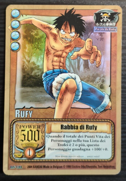 ONE PIECE TCG Card Game - Rufy Rabbia di Rufy - RG-C01 Holo - ITALIANO - Image 1