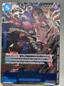 OP07-053 Winner 3rd Anniversary Portgas.D.Ace Promo One Piece Card English - Image 1