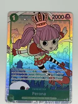 Bandai One Piece Card Game Perona OP12-034 SR OP12 Special Holo 2000 - Image 1