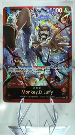 One Piece TCG, Monkey D Luffy ST21-001 Leader (Foil) - Image 1