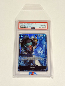 One Piece A Fist of Divine Speed - Kuzan Rare Alternate Alt Art #OP11-084 PSA 10 - Image 3