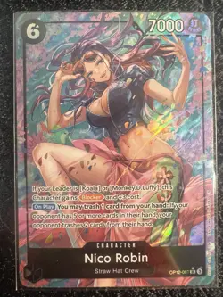 Namco One Piece CCG Nico Robin OP12-087 (Alternate Art) SR Legacy of the Master - Image 2