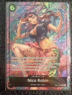 Namco One Piece CCG Nico Robin OP12-087 (Alternate Art) SR Legacy of the Master - Image 4
