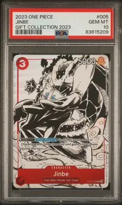 One Piece JINBE ST01-005 PSA 10 English | Gift Collection | 2023 - Image 1
