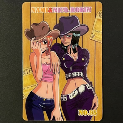 PREORDER Nico Robin & Nami Japanese One Piece Vintage Gumica Gummy Card - Image 1