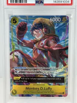 2025 ONE PIECE MONKEY D. LUFFY PSA 10 PROMOS ILLUSTRATION BOX VOL.3 #109 - Image 2