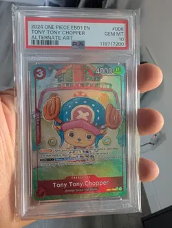 One Piece Tony Tony. Chopper Eb01 English Alternate Art PSA 10 - Image 1