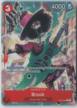 One Piece TCG Brook ST21-012 Alt Art Rare Red - Image 1